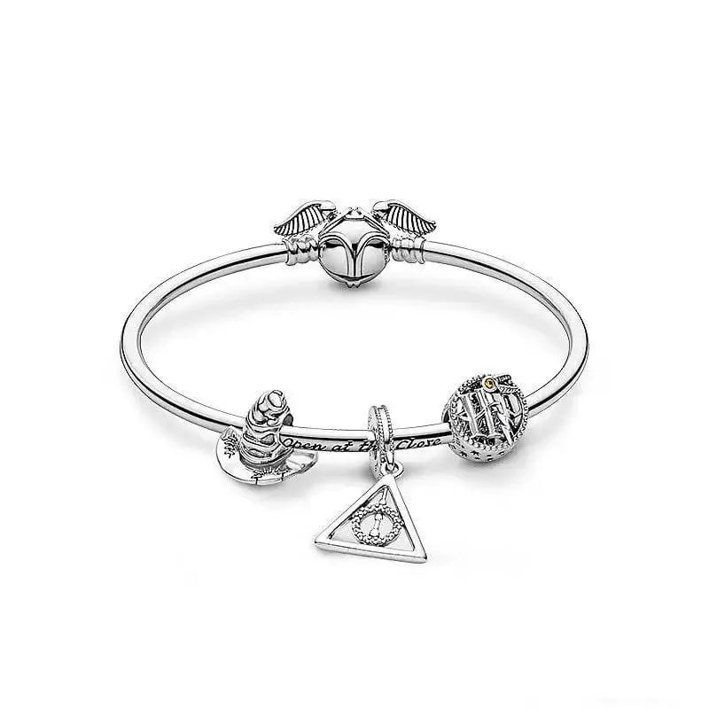 2024 heißer Verkauf 925 Silber vergoldet Magic Little Harry Charm Bead Anhänger geeignet für Pandora-Armband