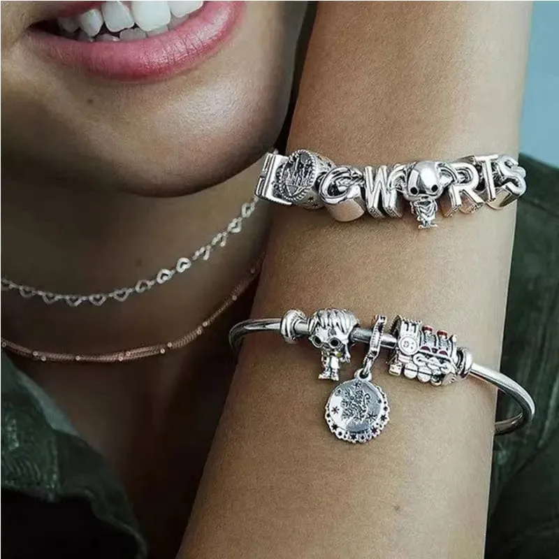 2024 heißer Verkauf 925 Silber vergoldet Magic Little Harry Charm Bead Anhänger geeignet für Pandora-Armband