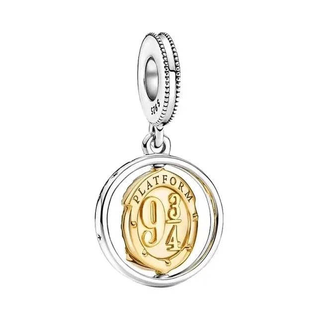 2024 heißer Verkauf 925 Silber vergoldet Magic Little Harry Charm Bead Anhänger geeignet für Pandora-Armband
