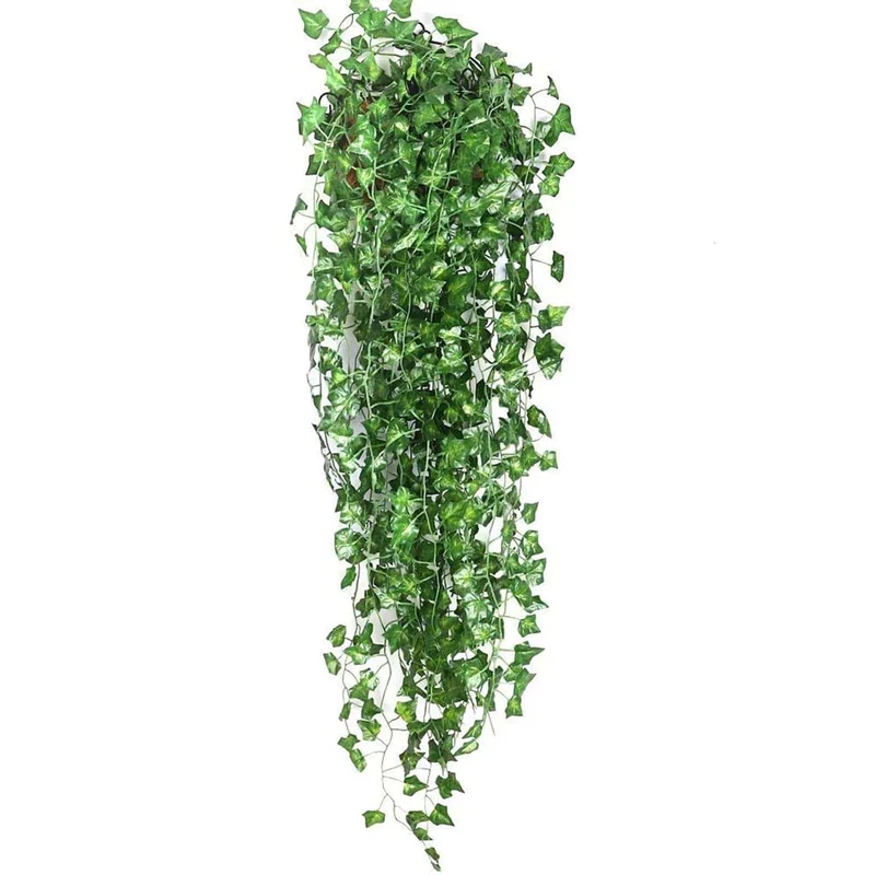 12PC Stränge Künstliche Lvy Leaf Vine Garland Gefälschte Laub Hängen Pflanzen