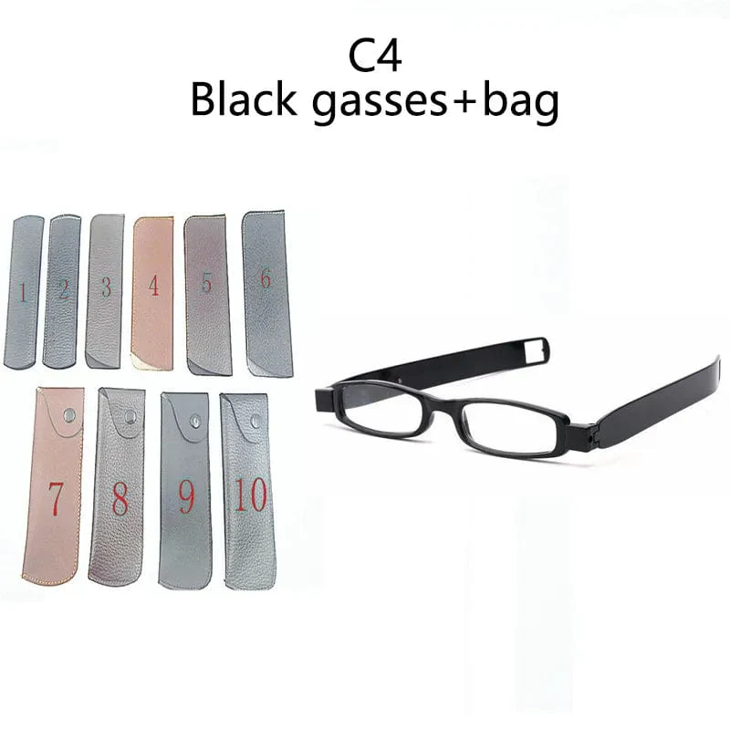 360 Rotationsmagnet Tragbare faltbare Magnetfeldtherapie aktivierte Presbyopie-Brille HD-Harz-Männer und Frauen, die Plastikbrillen lesen