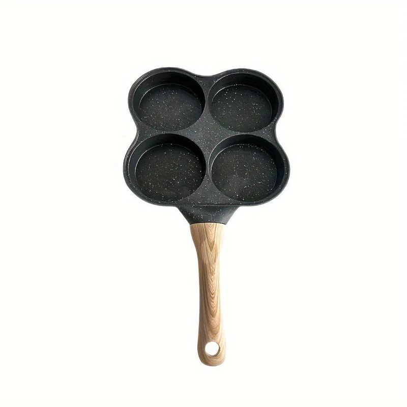 1 Stück 4-Tassen-Antihaft-Eierpfanne, Pfannkuchenpfanne Antihaft-Spiegeleipfanne, Pfannen zum Kochen, für Spiegeleier, Burger, Frühstückspfannkuchenherstellung