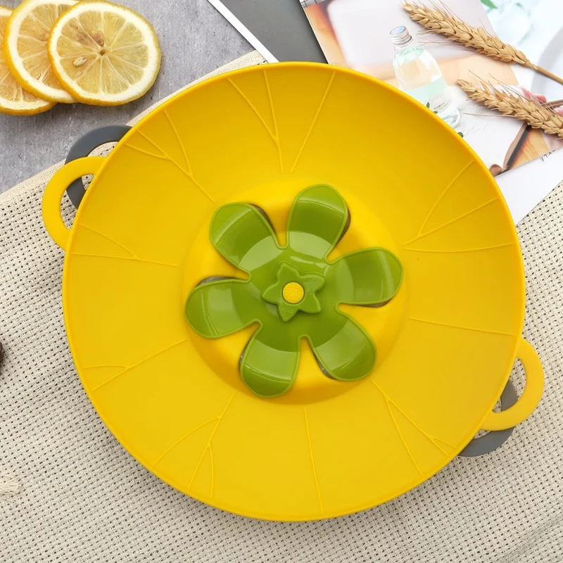 1 Stück Überlaufstopper-Deckelabdeckung, Überlaufstopper-Deckelabdeckung für Pfannen und Töpfe zum Kochen, Silikon-Topfdeckel, Anti-Auslauf-Deckel, Küchenartikel