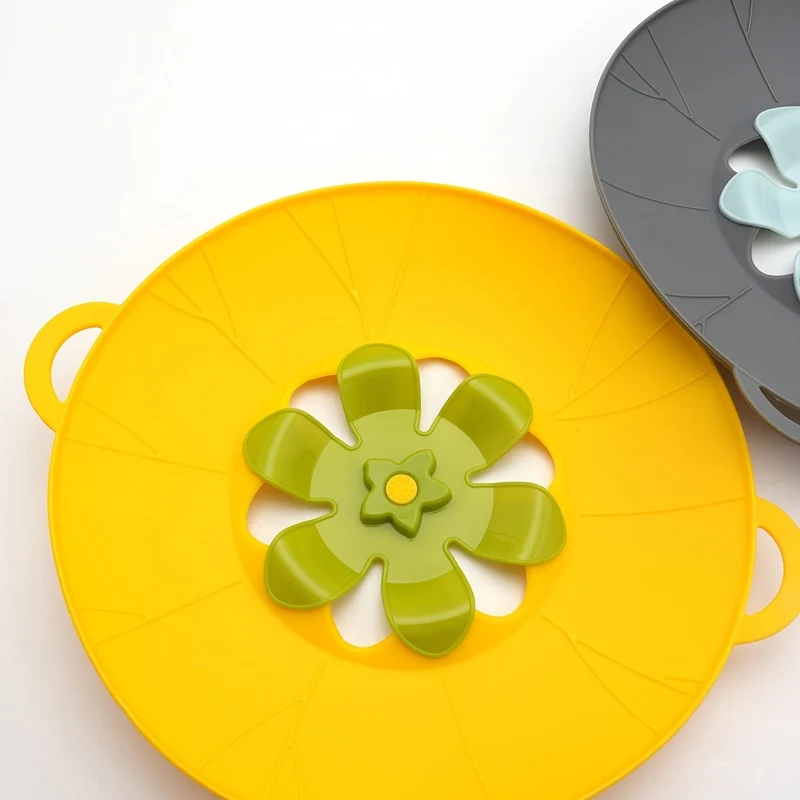 1 Stück Überlaufstopper-Deckelabdeckung, Überlaufstopper-Deckelabdeckung für Pfannen und Töpfe zum Kochen, Silikon-Topfdeckel, Anti-Auslauf-Deckel, Küchenartikel