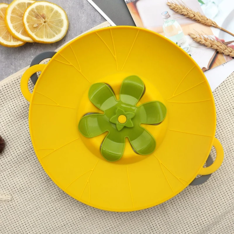 1 Stück Überlaufstopper-Deckelabdeckung, Überlaufstopper-Deckelabdeckung für Pfannen und Töpfe zum Kochen, Silikon-Topfdeckel, Anti-Auslauf-Deckel, Küchenartikel