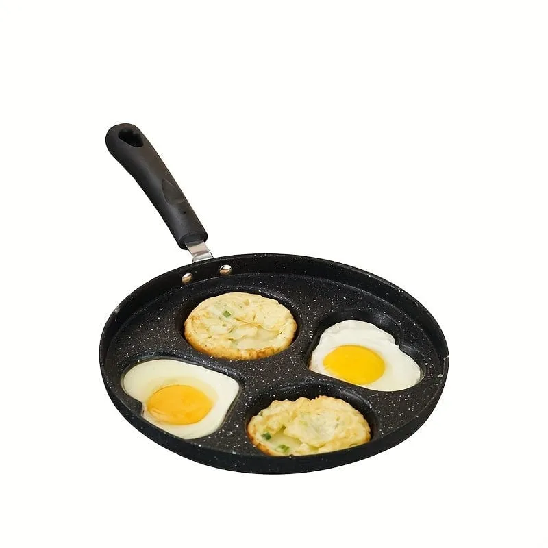 1 Stück antihaftbeschichtete Gusseisen-Bratpfanne für Eier und Pfannkuchen – spülmaschinenfest und kompatibel mit Gas- und Induktionskochfeldern – perfekt für die Küche zu Hause