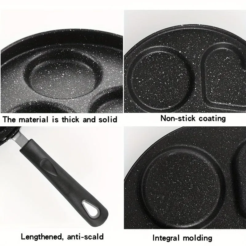 1 Stück antihaftbeschichtete Gusseisen-Bratpfanne für Eier und Pfannkuchen – spülmaschinenfest und kompatibel mit Gas- und Induktionskochfeldern – perfekt für die Küche zu Hause