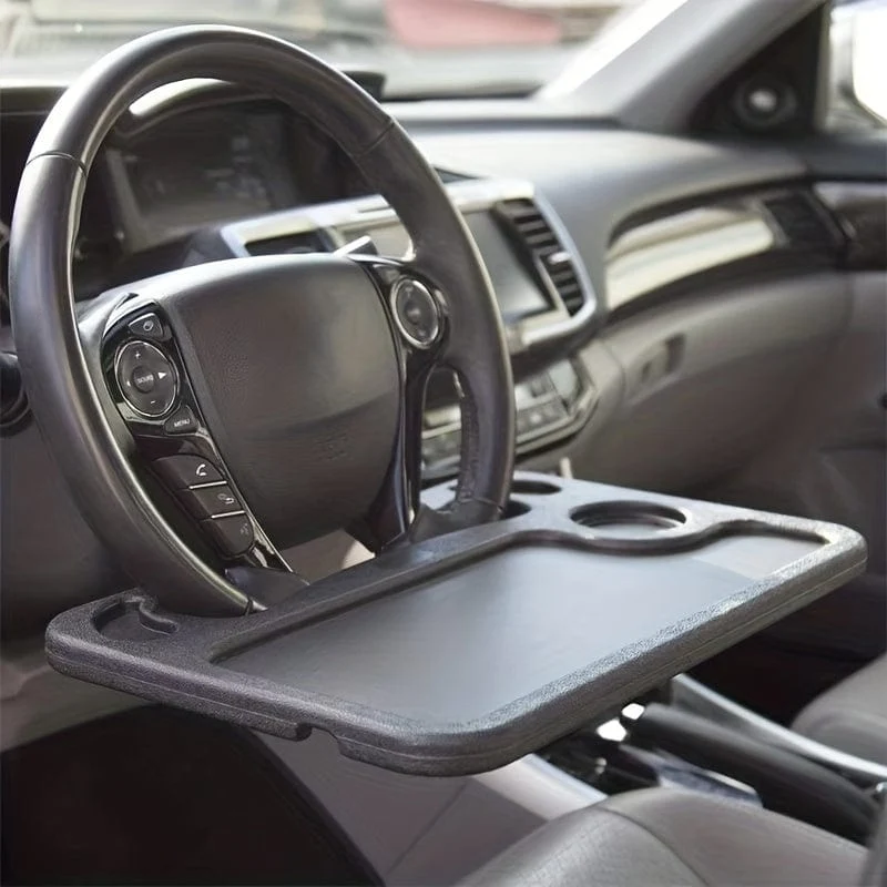 Erleichtern Sie das Fahren mit dem multifunktionalen Auto-Lenkrad-Tabletttisch Lenkrad-Aufbewahrungsregal Aufbewahrungsbrett Kartentisch