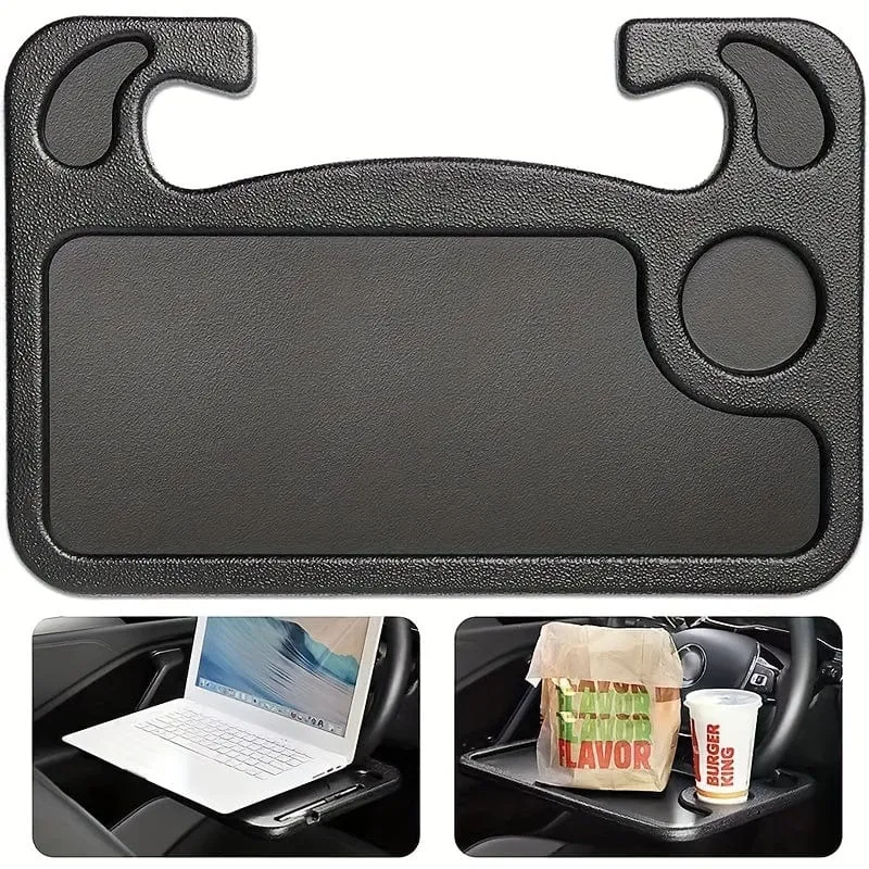 Erleichtern Sie das Fahren mit dem multifunktionalen Auto-Lenkrad-Tabletttisch Lenkrad-Aufbewahrungsregal Aufbewahrungsbrett Kartentisch