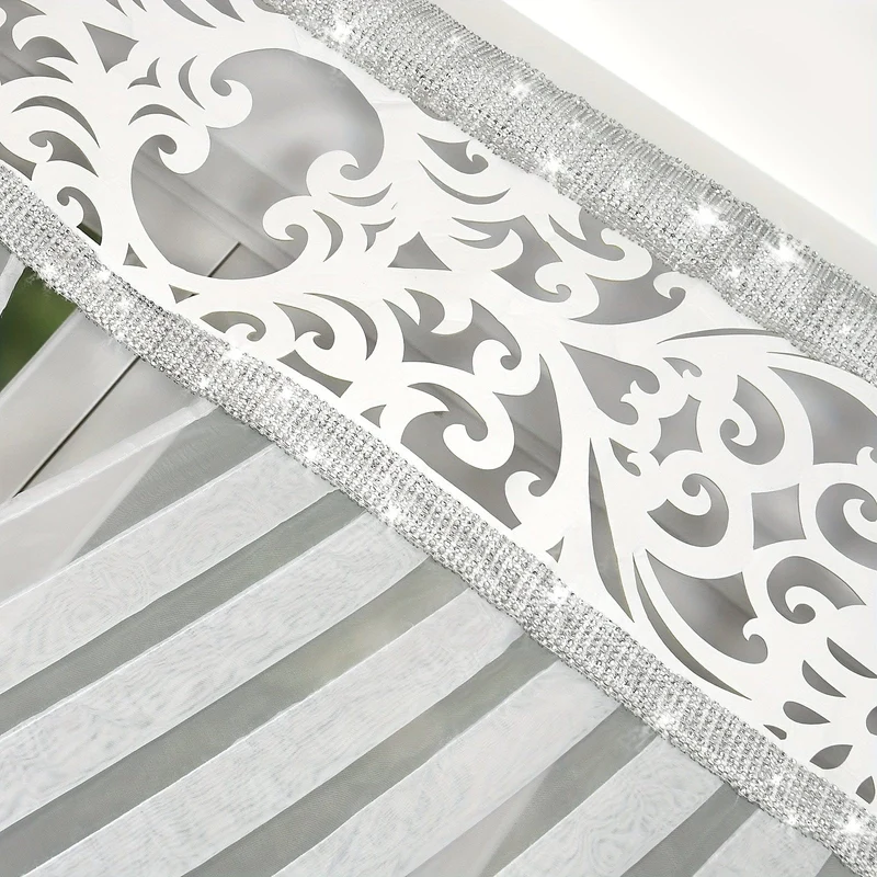 1 Stück Boho Design Vorhang, dekorative Vorhangplatte, Stangentaschenvorhang, für Wohnzimmer Schlafzimmer Wohndekoration