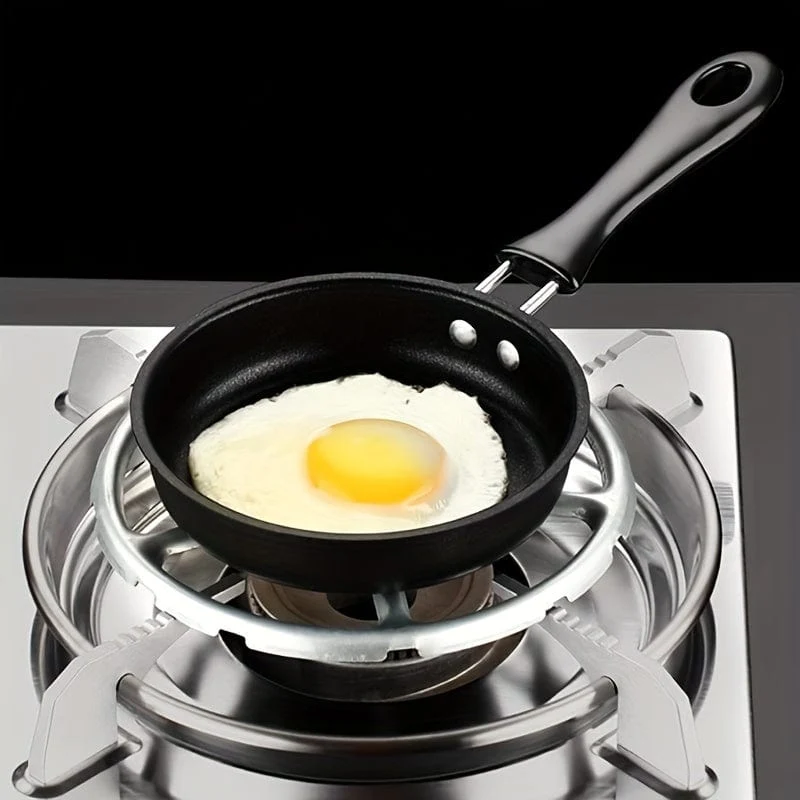 1 Stück Mini-Antihaft-Eierpfanne, geeignet für Frühstück, Mittagessen, Abendessen, im Freien, geeignet für Induktionsherde und Gasherde, Mini-Eierpfanne, tragbare Pfanne mit flachem Boden, Kochgeschirr, Küchenutensilien