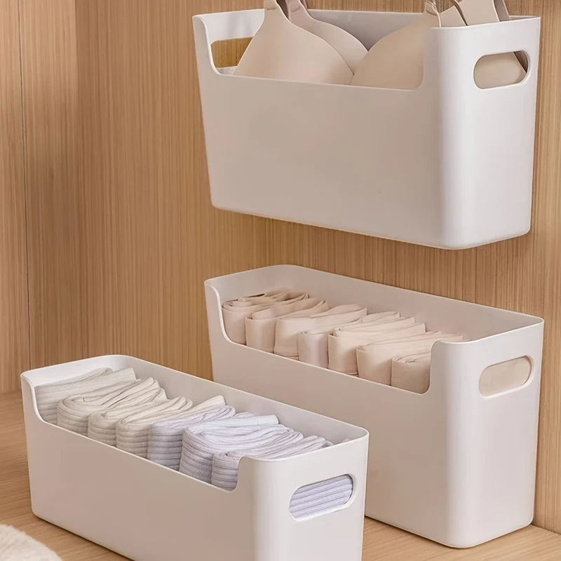 1 x Aufbewahrungsbox für Unterwäsche, Schubladenkorb aus Kunststoff für Krawatten, BHs, Socken, platzsparender Organizer für Kleiderschrank, Schrank, Schlafzimmer, Zuhause, Wohnheim