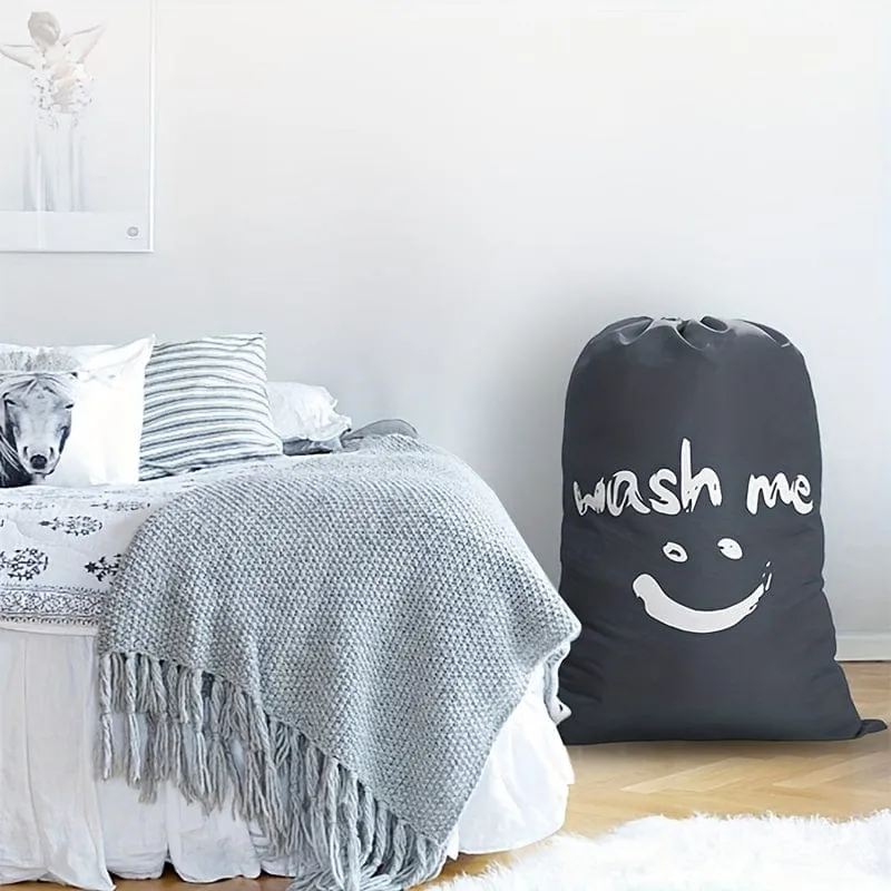 1 Stück maschinenwaschbarer Reise-Wäschesack – Schmutzwäsche-Organizer aus Nylongewebe mit zylindrischem Design und Kordelzugverschluss – einfache Passform für Wäschekorb oder Korb – perfekt für den Wäschebedarf unterwegs