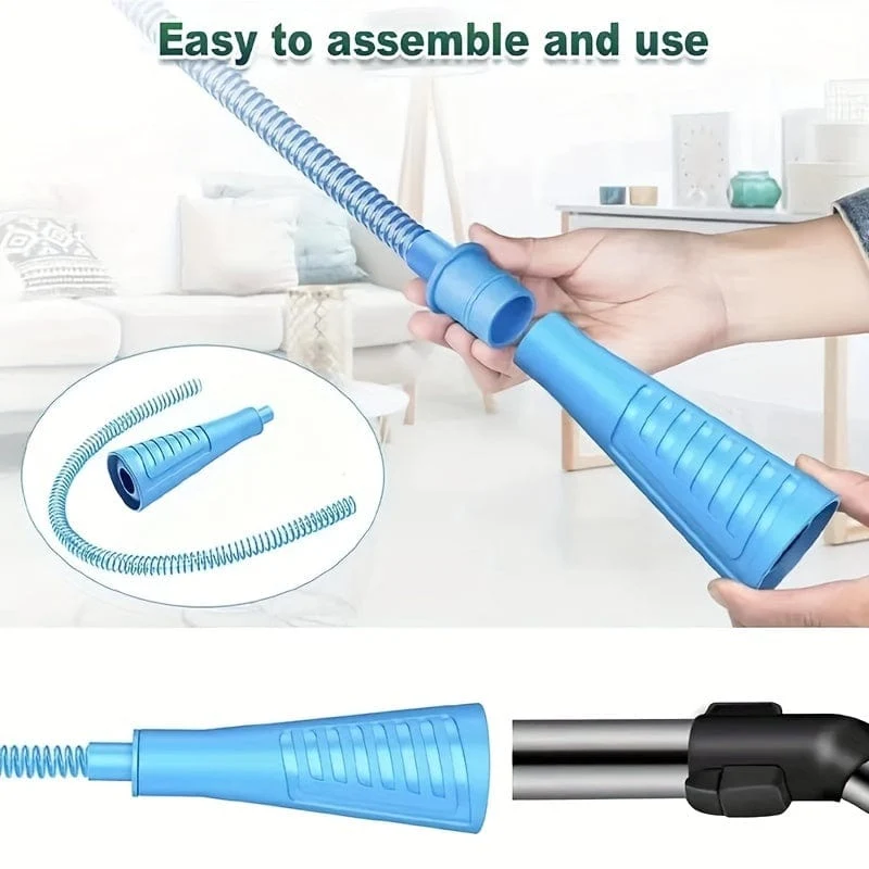 Trockner-Entlüftungs-Reinigungsset, 3-teiliges Set mit biegbarem Werkzeug zum Entfernen von Flusen, Universal-Adapter, winzigem Saugrohr für das Wesentliche im Wohnheim