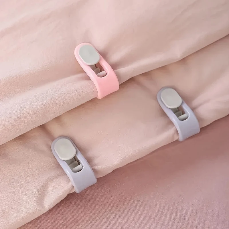 4/8-teiliger Quilt-Fixierer und rutschfester Bettlaken-Clip, Bettdeckenbezug-Clip und rutschfester Bettdecken-Clip, verhindern das Wackeln Ihres Bettbezugs, damit Sie eine schöne Nacht haben