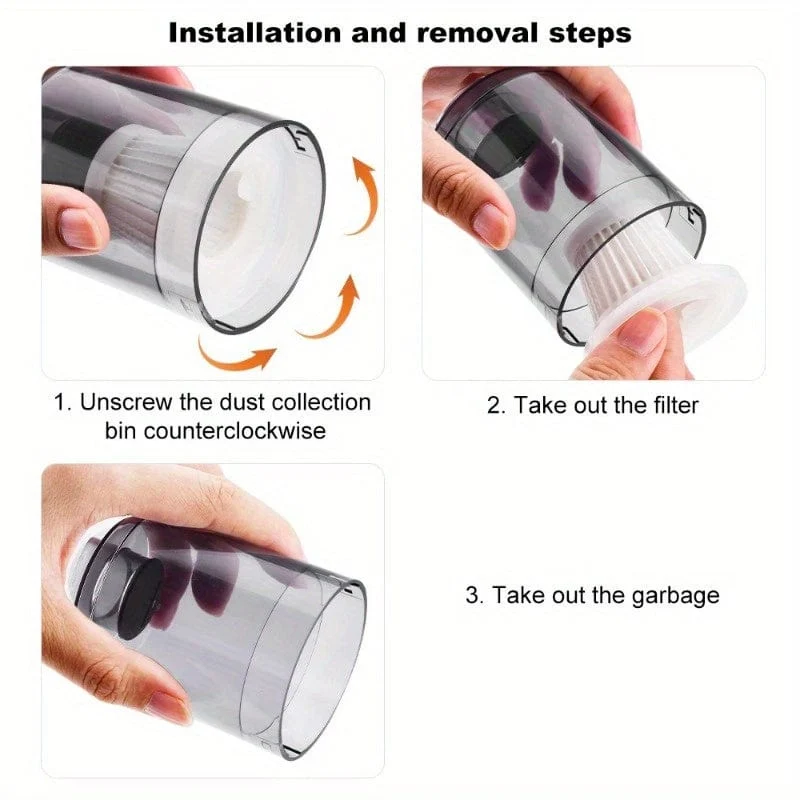 2/3/5 Stück Auto-Staubsauger-Filter, kabelloser Staubsauger, waschbarer Filter, Mehrweg-Filterelement, Handstaubsauger-Zubehör