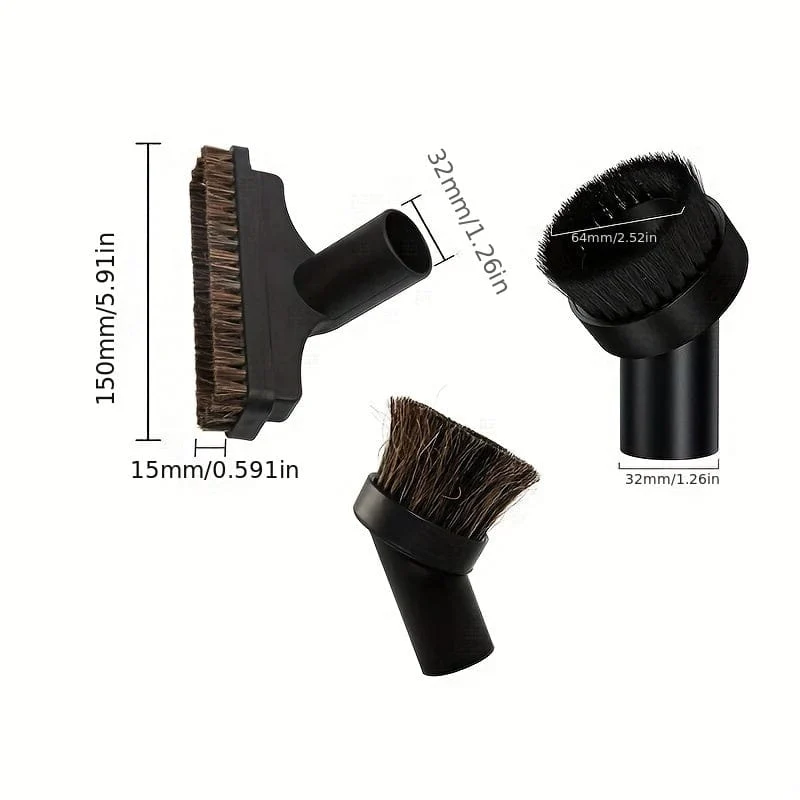 1 Satz, Staubsauger-Bürstenkopfdüse mit 32/35-mm-Adapter, Ersatzteile, Fugenstaubsammler, Staubsauger-Ersatzaufsätze