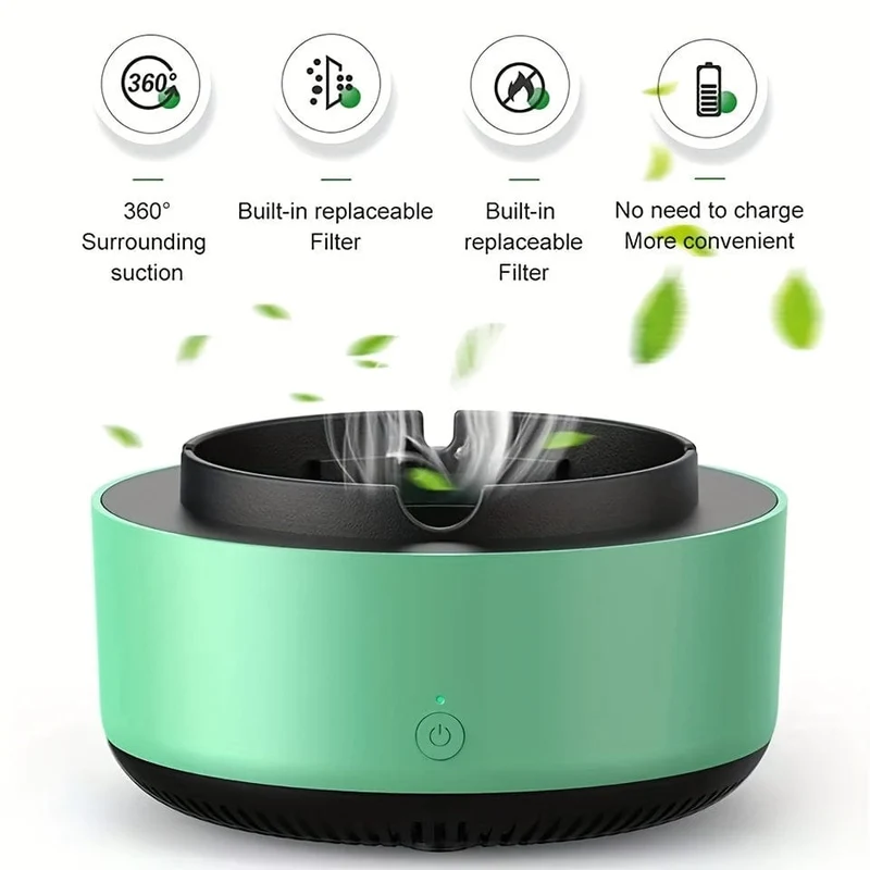 Intelligenter moderner rauchfreier Aschenbecher Luftreiniger Autozimmer Smart elektronische Zigarette Aschenbecher