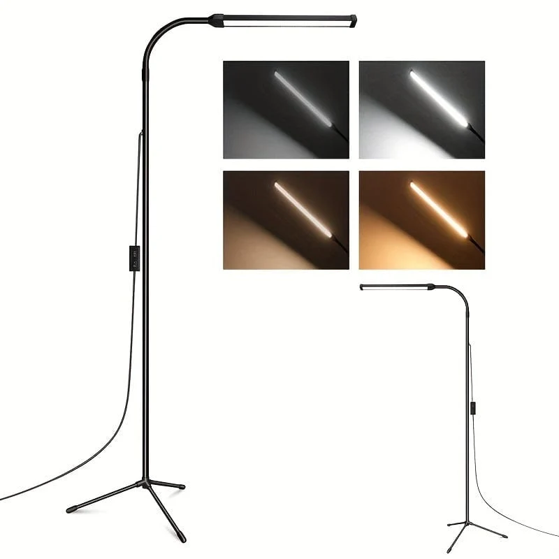 1 Stück LED-Stehlampe, für Wimpernverlängerungen, Bastellampen, Stehleuchte, verstellbarer Schwanenhals, dimmbares Wimpernlicht, LED-Lampe, für Wimpern, Gesichts-Spa-Salon/Make-up