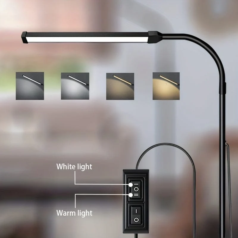 1 Stück LED-Stehlampe, für Wimpernverlängerungen, Bastellampen, Stehleuchte, verstellbarer Schwanenhals, dimmbares Wimpernlicht, LED-Lampe, für Wimpern, Gesichts-Spa-Salon/Make-up
