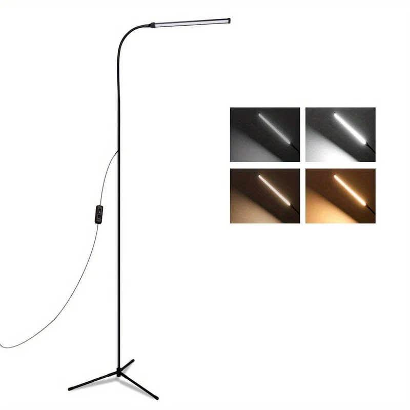 1 Stück LED-Stehlampe, für Wimpernverlängerungen, Bastellampen, Stehleuchte, verstellbarer Schwanenhals, dimmbares Wimpernlicht, LED-Lampe, für Wimpern, Gesichts-Spa-Salon/Make-up