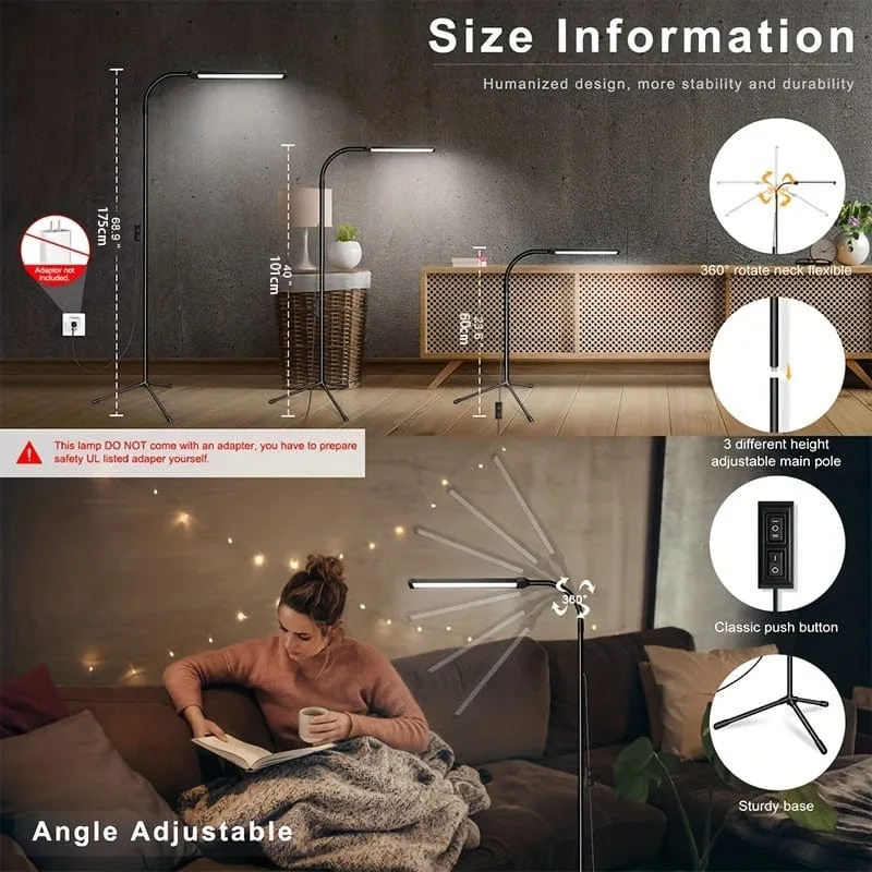 1 Stück LED-Stehlampe, für Wimpernverlängerungen, Bastellampen, Stehleuchte, verstellbarer Schwanenhals, dimmbares Wimpernlicht, LED-Lampe, für Wimpern, Gesichts-Spa-Salon/Make-up