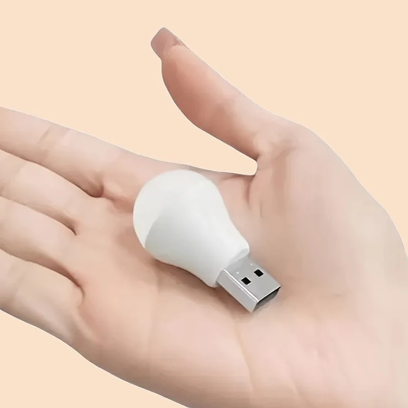 2/3/5 Stück Mini-USB-Glühbirne, kleines Nachtlicht mit einzigartigem Design, tragbare Glühbirne Nachtlicht