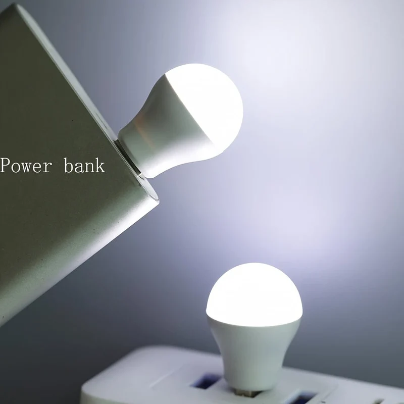 2/3/5 Stück Mini-USB-Glühbirne, kleines Nachtlicht mit einzigartigem Design, tragbare Glühbirne Nachtlicht