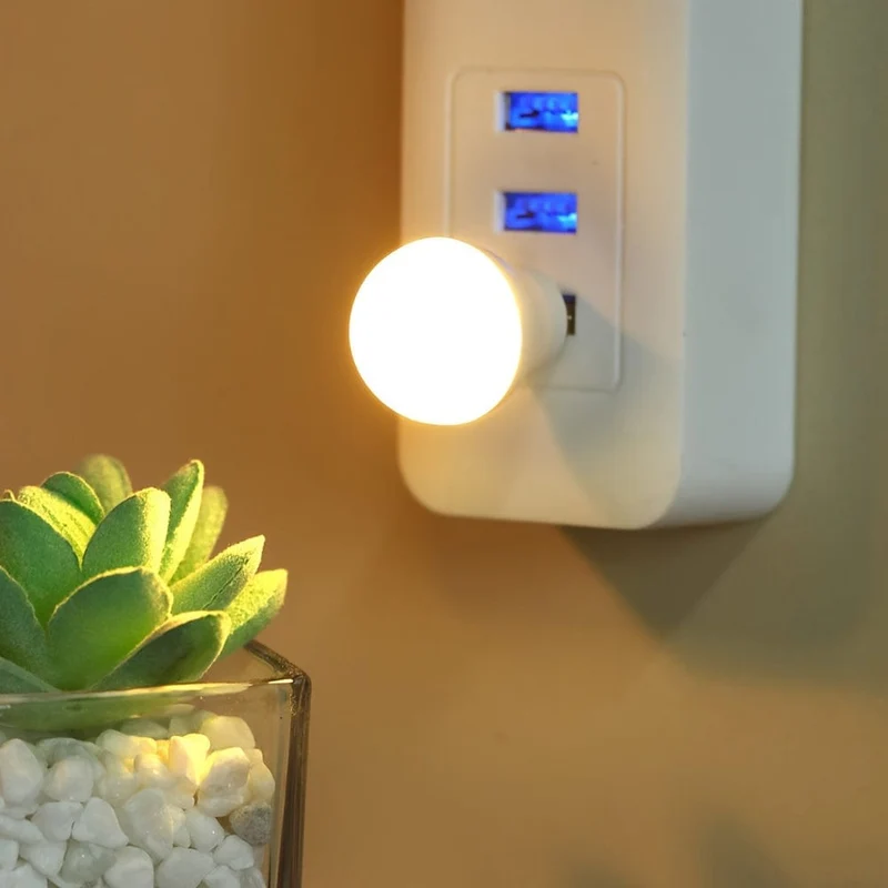 2/3/5 Stück Mini-USB-Glühbirne, kleines Nachtlicht mit einzigartigem Design, tragbare Glühbirne Nachtlicht