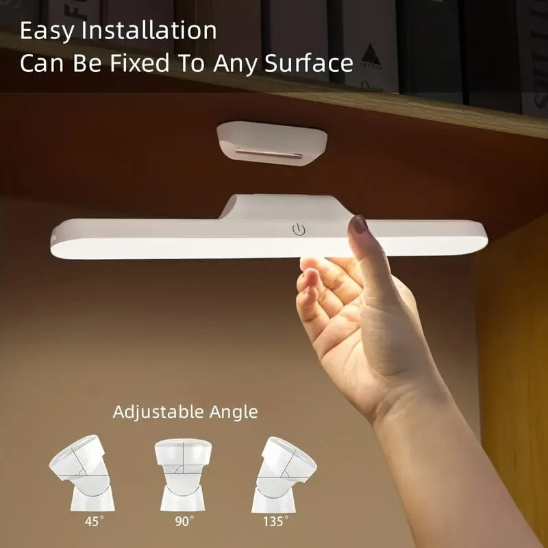 1 Stück 30 cm/11.8 Zoll Make-up-Spiegelleuchte, Schrankleuchte, dimmbare Schrankleuchte, LED-Spiegel-Frontleuchte, Leseleuchte, wiederaufladbares und aufklebbares 3-Farben-USB-Nachtlicht