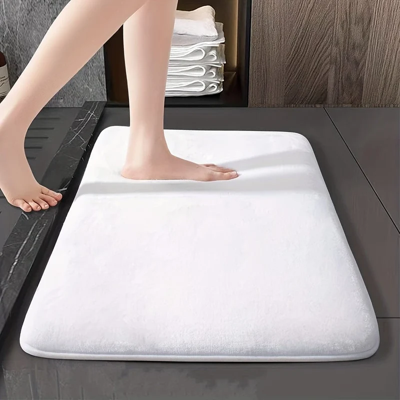 1 Stück verdickter Badezimmerteppich, super rutschfeste Badezimmer-Bodenmatte, maschinenwaschbare, widerstandsfähige Bodenmatte, Badezimmer-Anti-Rutsch-Matte, Badezimmer-Fußmatte, Schlafzimmerteppich, Bodenmatte für Badezimmer