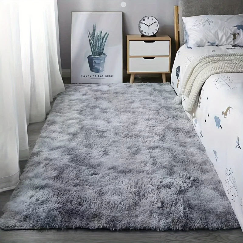 1 Stück Batik-Plüsch-weicher Innenteppich, moderner Luxus-Plüschteppich, wasserabsorbierend, rutschfest und schmutzabweisend, geeignet für Wohn- und Schlafzimmerbereiche, Heimdekoration, Teppiche
