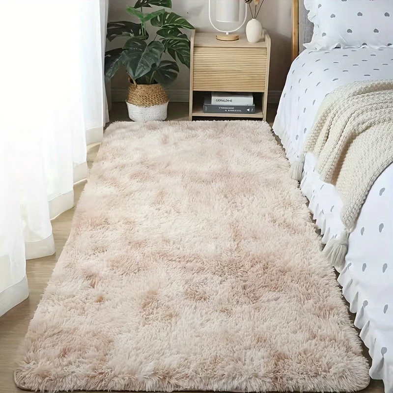 1 Stück Batik-Plüsch-weicher Innenteppich, moderner Luxus-Plüschteppich, wasserabsorbierend, rutschfest und schmutzabweisend, geeignet für Wohn- und Schlafzimmerbereiche, Heimdekoration, Teppiche