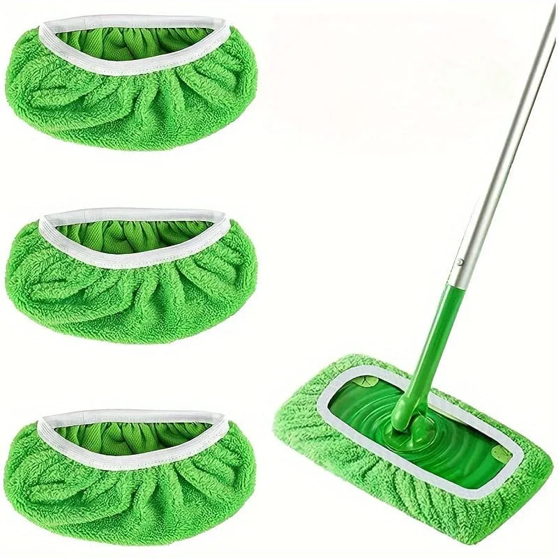 3 Stück, Mikrofaser-Reinigungsmopp-Ersatzpad, flaches Bodenwischtuch, waschbares und langlebiges Ersatz-Mopptuch, Nass- und Trockengebrauch, leicht zu reinigen, Reinigungsmittel, Schulanfangsbedarf