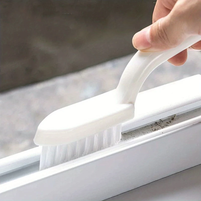 1 Stück, Rillenreinigungsbürste, tragbare Fugenbürste, Reinigungsbürste für Badezimmerboden, Wandfliesen, Toiletten, Fenster- und Türschienenbürste, Staubentfernungsbürste, keine toten Ecken, Reinigungsmittel, Reinigungswerkzeug, Schulanfangsbedarf