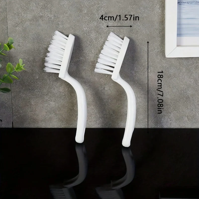 1 Stück, Rillenreinigungsbürste, tragbare Fugenbürste, Reinigungsbürste für Badezimmerboden, Wandfliesen, Toiletten, Fenster- und Türschienenbürste, Staubentfernungsbürste, keine toten Ecken, Reinigungsmittel, Reinigungswerkzeug, Schulanfangsbedarf