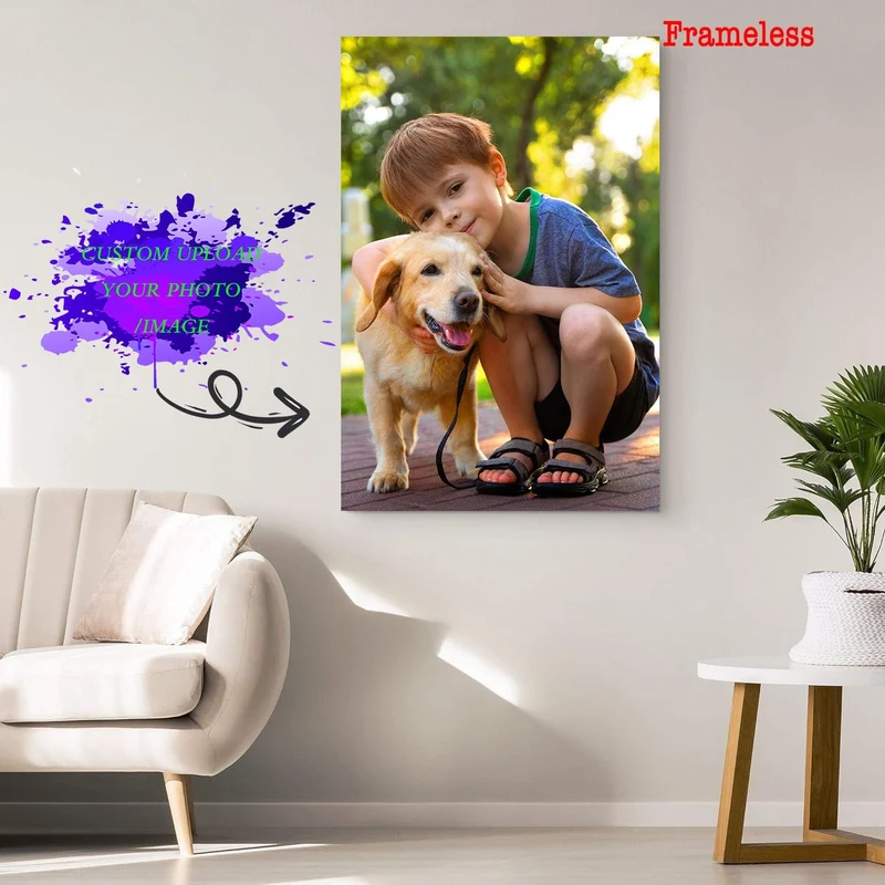 1 Stück anpassbares ungerahmtes Leinwandposter, personalisiertes Foto-Leinwandposter, teilen Sie Ihre schönsten Erinnerungen und wertvollsten Momente, perfektes Geschenk für Freunde und Familie, Wandkunst, Heimdekoration