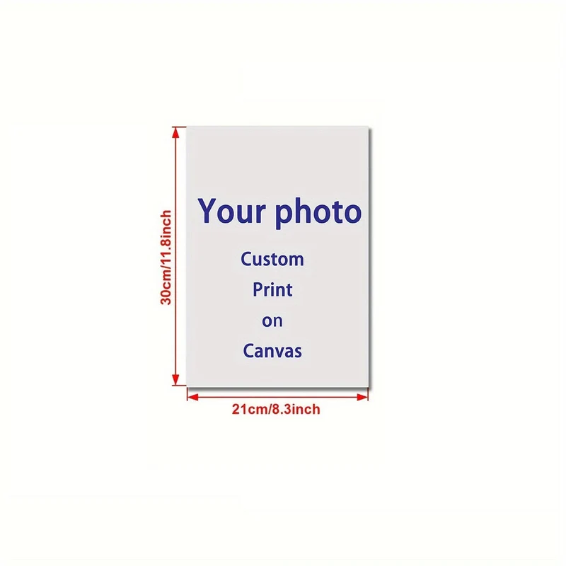 1 Stück anpassbares ungerahmtes Leinwandposter, personalisiertes Foto-Leinwandposter, teilen Sie Ihre schönsten Erinnerungen und wertvollsten Momente, perfektes Geschenk für Freunde und Familie, Wandkunst, Heimdekoration