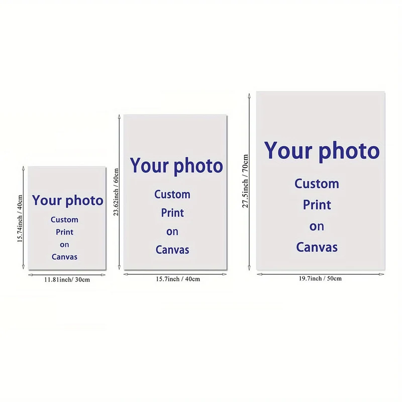 1 Stück anpassbares ungerahmtes Leinwandposter, personalisiertes Foto-Leinwandposter, teilen Sie Ihre schönsten Erinnerungen und wertvollsten Momente, perfektes Geschenk für Freunde und Familie, Wandkunst, Heimdekoration