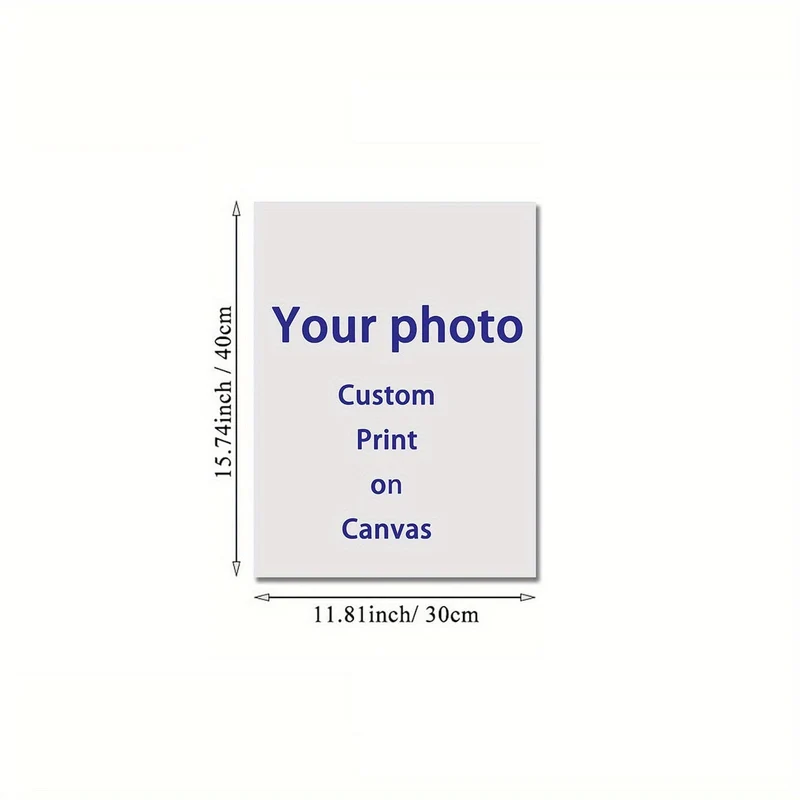 1 Stück anpassbares ungerahmtes Leinwandposter, personalisiertes Foto-Leinwandposter, teilen Sie Ihre schönsten Erinnerungen und wertvollsten Momente, perfektes Geschenk für Freunde und Familie, Wandkunst, Heimdekoration