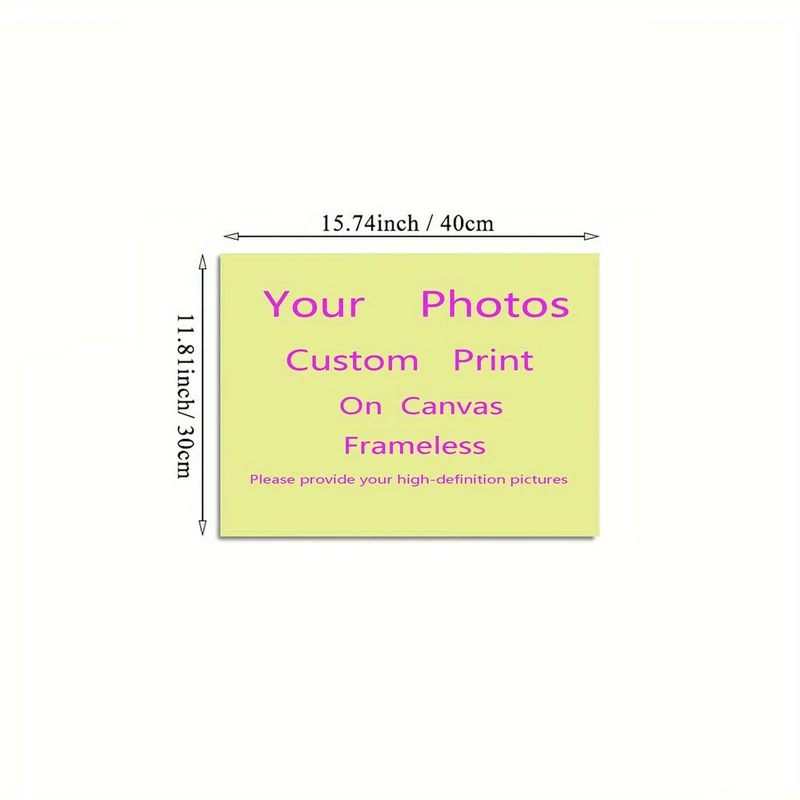 1 Stück anpassbares ungerahmtes Leinwandposter, personalisiertes Foto-Leinwandposter, teilen Sie Ihre schönsten Erinnerungen und wertvollsten Momente, perfektes Geschenk für Freunde und Familie, Wandkunst, Heimdekoration