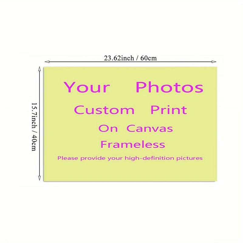 1 Stück anpassbares ungerahmtes Leinwandposter, personalisiertes Foto-Leinwandposter, teilen Sie Ihre schönsten Erinnerungen und wertvollsten Momente, perfektes Geschenk für Freunde und Familie, Wandkunst, Heimdekoration