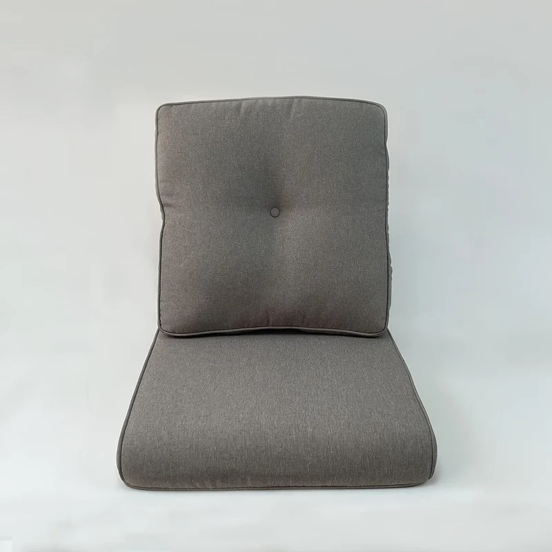 Sofa-Sitzkissen-Set aus garngefärbtem Stoff, 2-teilig/Set, wasserdicht, UV-beständig, Füllung aus Baumwollkern für den Außenbereich, geeignet für Rattanstühle, Sofas, Wohnmöbel