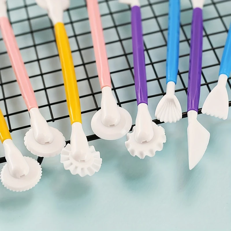 4-teiliges Fondant-Modellierwerkzeug-Set, Gummipaste für Kuchendekoration, Kuchen-Bildhauer-Werkzeug-Set