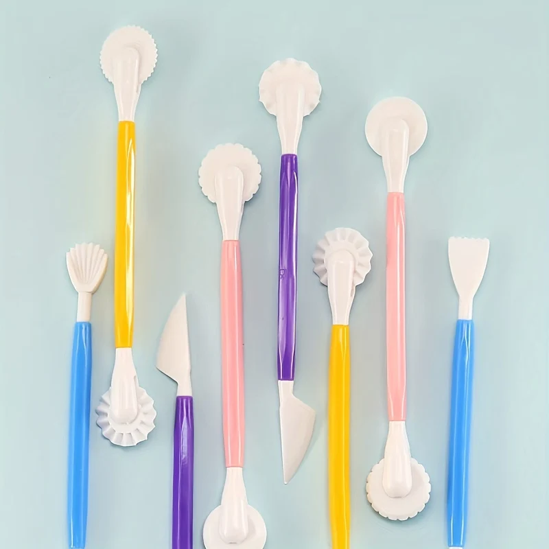 4-teiliges Fondant-Modellierwerkzeug-Set, Gummipaste für Kuchendekoration, Kuchen-Bildhauer-Werkzeug-Set