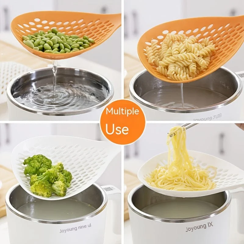 1 Stück großes Schaufel-Sieb, Schaumlöffel, Schaumlöffel, thermoplastisches Sieb, Sieb, Schaufel, Kochutensilien für Küche, Kochen, Backen, hitzebeständig