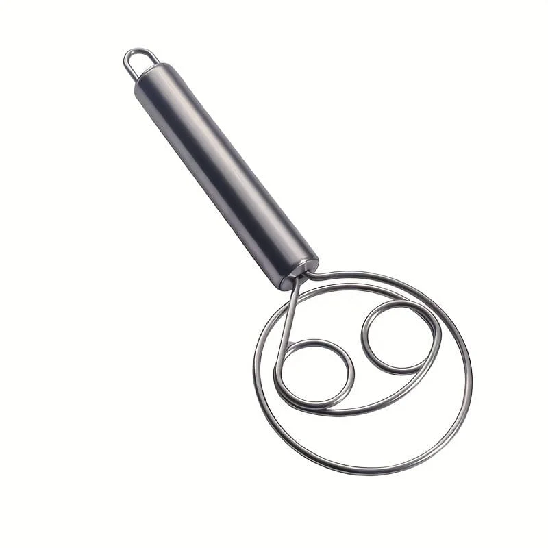 1 Stück, dänischer Teigbesen, holländischer Brotbesen aus Edelstahl, Handmixer, für Kuchen, Brot, Pizza, Kekse und mehr, Backwerkzeuge, Küchenhelfer, Küchenzubehör, Haushaltsküchenartikel