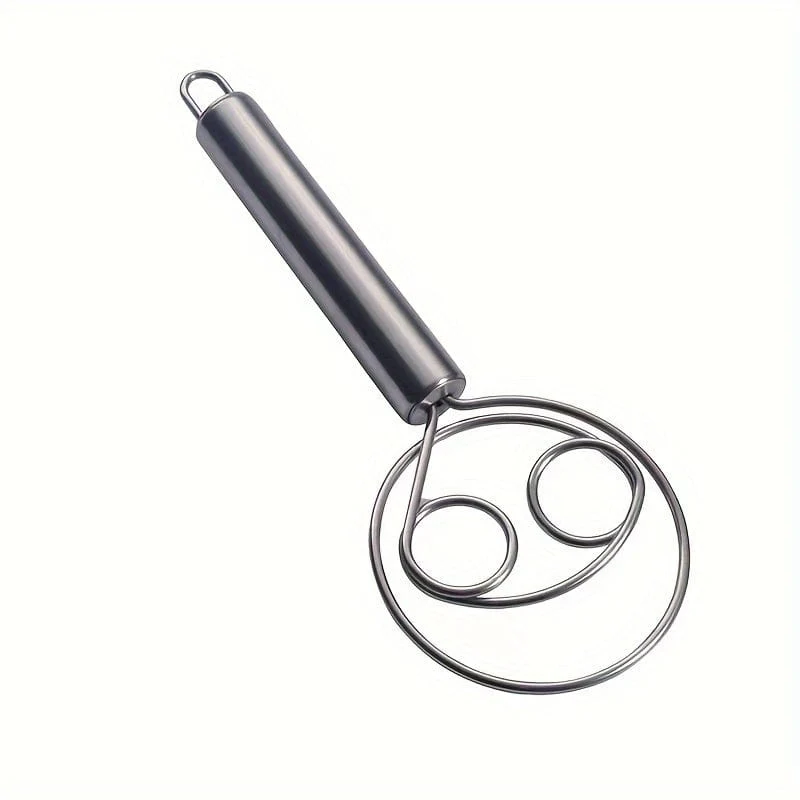 1 Stück, dänischer Teigbesen, holländischer Brotbesen aus Edelstahl, Handmixer, für Kuchen, Brot, Pizza, Kekse und mehr, Backwerkzeuge, Küchenhelfer, Küchenzubehör, Haushaltsküchenartikel