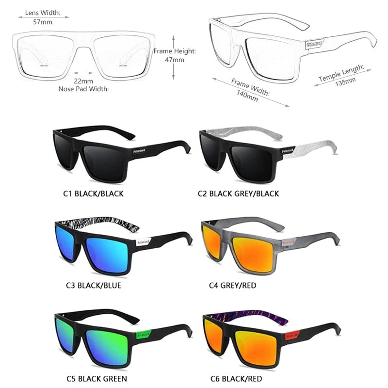 2022 Luxus Polarisierte Sonnenbrille Männer Frauen Mode Platz Männliche Sonnenbrille Vintage Fahren Angeln Brillen Sport Shades UV400