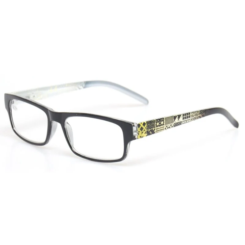 Lesebrille Federscharnier Stilvolles Musterdesign Leser Männer und Frauen Farbbrillen Prresbyopie-Brille Dioptrie +50 bis +600